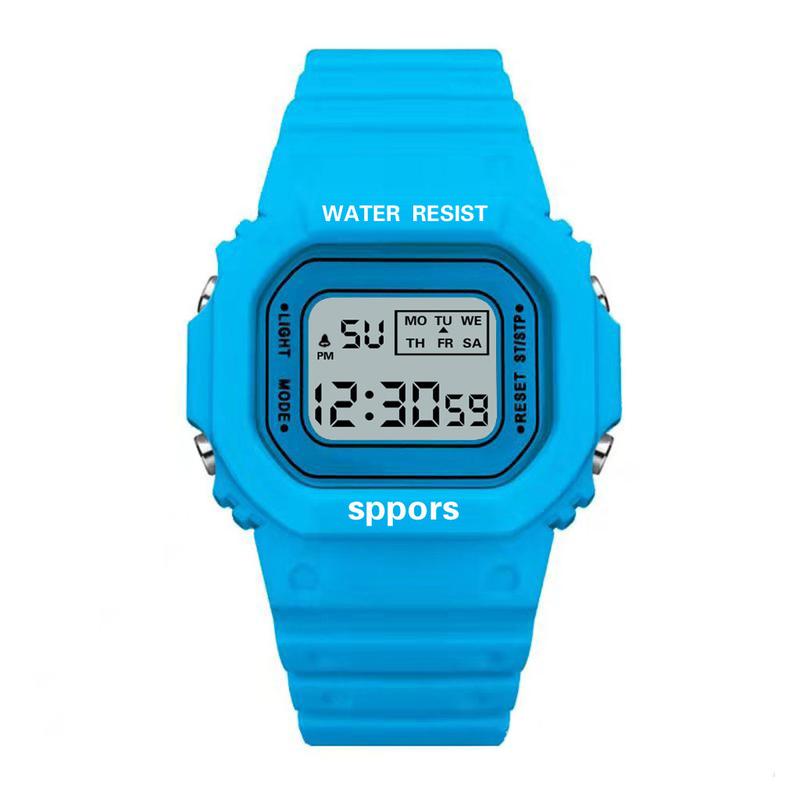 Product Introduction of Waterproof Multi-functional LED Electronic Watch Square Watch Students Youth Outdoor Sports 3
