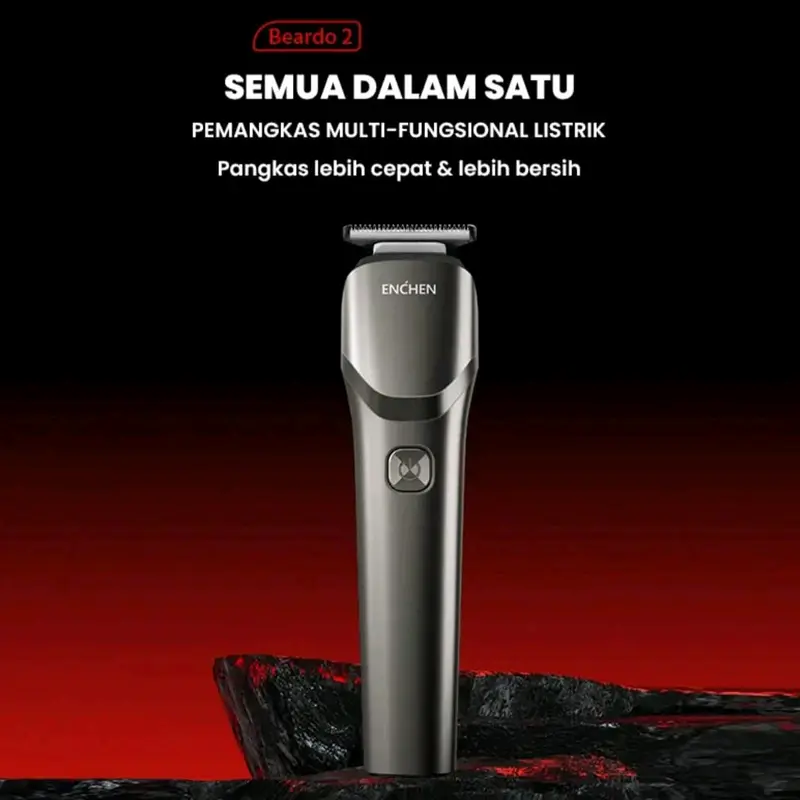 ENCHEN Beardo 2 Smart Trimmer Electric Shaver Type-C 5W 1200mAh Alat Cukur Elektrik Rambut Jenggot Pencukur Kumis 1