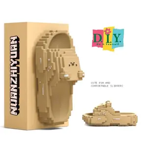 D.I.Y Sandal Anak  Unisex Terbaru Lucu Sendal Minecraft-MC Anak Laki-Laki Perempuan