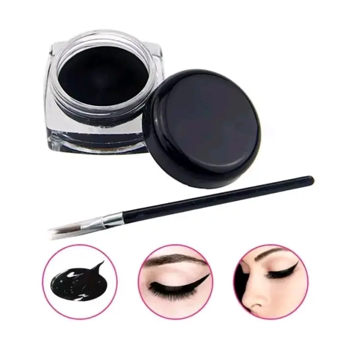 Eyeliner Gel / Eyeliner Gel Aplikator Hitay Black Waterproof