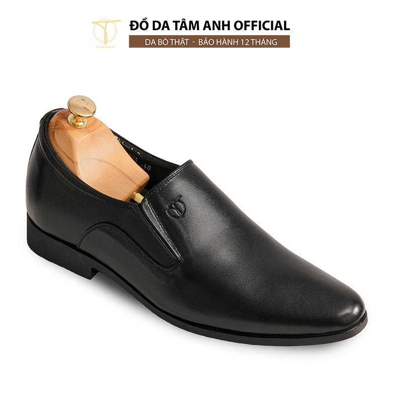 Giày tăng chiều cao TÂM ANH da bò thật lịch lãm, kiểu dáng sang trọng GCTATC123-D