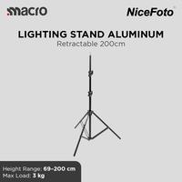 Gambar LIGHTING STAND ALUMINIUM 200CM RETRACTABLE – STAND LAMPU STUDIO UNIVERSAL 3KG dari MACRO.id Kota Administrasi Jakarta Barat 2 Tokopedia