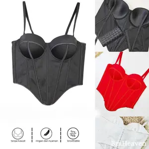 Bustier Top Sexy Lingerie Bustier Set Sexy Corset Bra Wanita