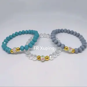 FR Xuping Gelang kristal biji lada kombinasi murano aksesoris perhiasan tangan wanita