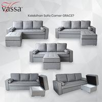 Gambar Sofa Corner Grace Sofa L Sofa Sudut Minimalis By Vassa dari Vassa Sofa & Home Kab. Bogor 2 Tokopedia