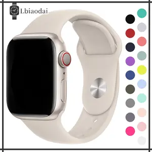 [Tali Jam Tangan] Silikon Silicone Strap for Apple Watch Strap SE Ultra 3 2 Series 11 10 9 8 7 6 5 4 3 IWatch 49mm 46 45 44 42 41 40 38mm Soft Replacement Rubber Band Accessories for Smartwatch I8 S10 S8 S9 Pro Max T900 T800 Ultra 8 MAX 9 PRO S20 T500
