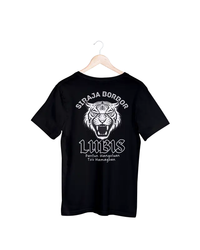 Kaos Marga Lubis siraja borbor bahan cotton combed 20s design depan dan belakang Pria Baju Distro Hitam Oblong Katun Wanita Polos Pendek Keren Unisex Atasan Cowok Dewasa Sablon Motif Kata Tulisan 1