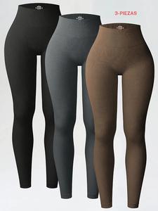 Leggings de cintura alta para mujer, pantalones ajustados cómodos y transpirables para yoga, gimnasio, entrenamiento y correr, pantalones para damas para todas las estaciones