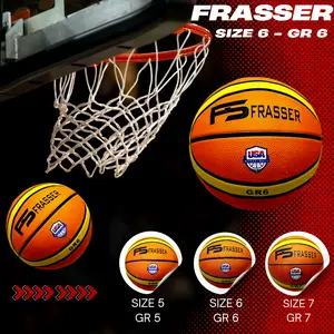 Bola Basket Olahraga Basketball Karet Natural Rubber Original Size 3 5 6 7 Termurah BBS RB 04