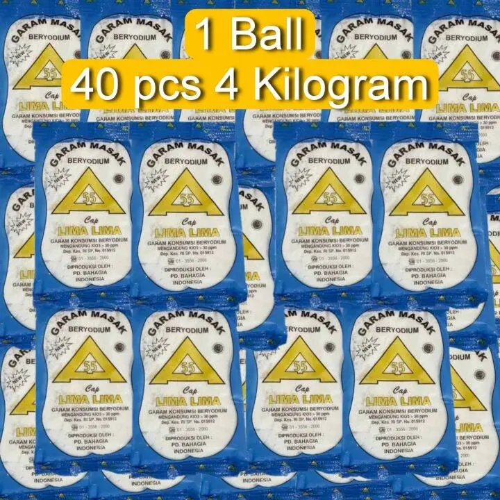 Garam Dapur Cap Segitiga Mas Mutiara Laut 1 Ball Isi 40 Ukuran 100gram Salt Himalaya