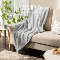 Gambar Dekoruma NOMIYA Selimut Sherpa Fleece / Selimut Tidur / Selimut Lembut 120x147CM - Abu-Abu dari Dekoruma Official Store Kab. Bekasi 1 Tokopedia
