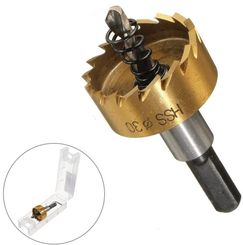 5pcs HSS Drill Bit Hole Saw Tooth Set Stainless Steel Metal Alloy Cutter 16-30mm 4