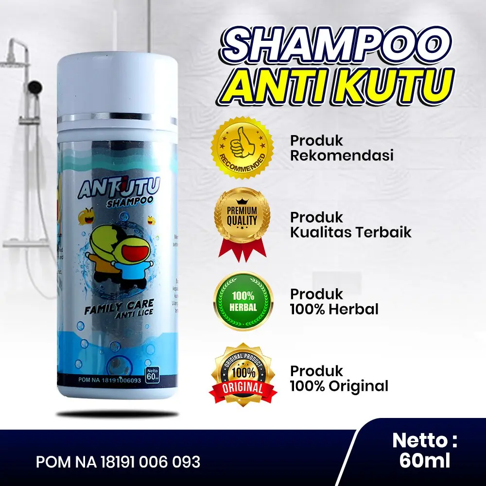 Shampo Anti Kutu Anak Pembasmi Kutu Rambut dan Ketombe Isi 60ml
