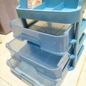 Mall Perabot | Laci Make Up Organizer | Rak Cempaka Kosmetik 3 Susun Storage Box