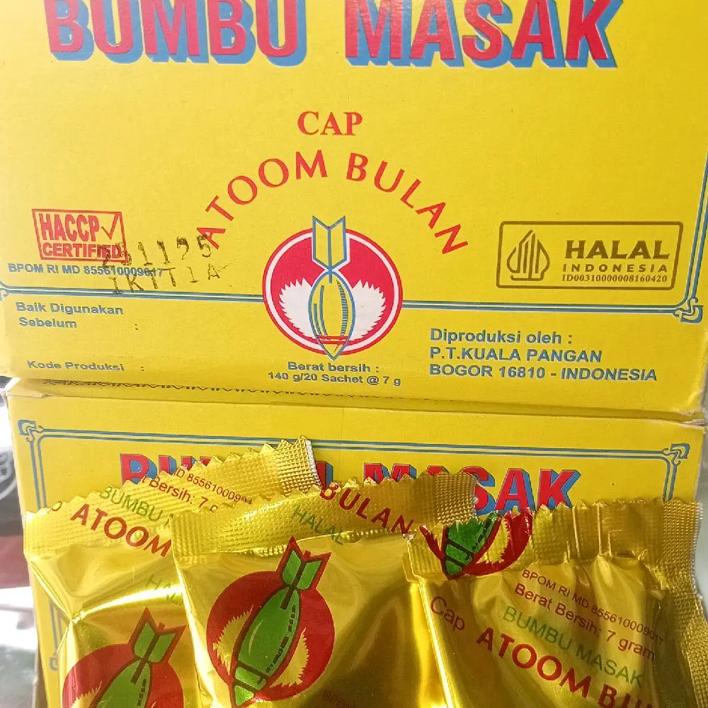 Bumbu masak atom bulan 1 box isi 20 sachet Bubuk