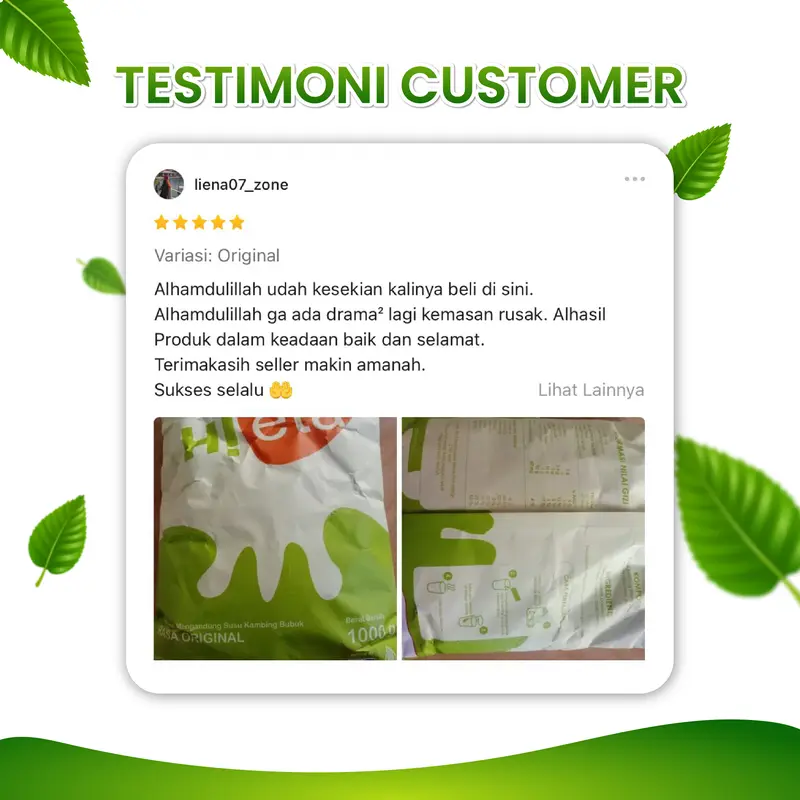 Susu Kambing Etawa Bubuk Alami 1kg Rasa Original Hieta 5