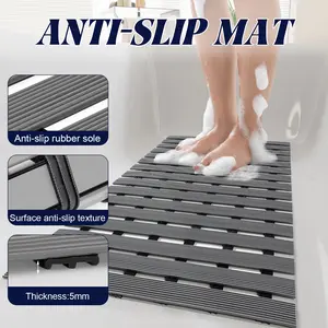 Sanhome Keset Karpet Karet PVC Anti Slip Kamar Mandi Karpet 43x120cm