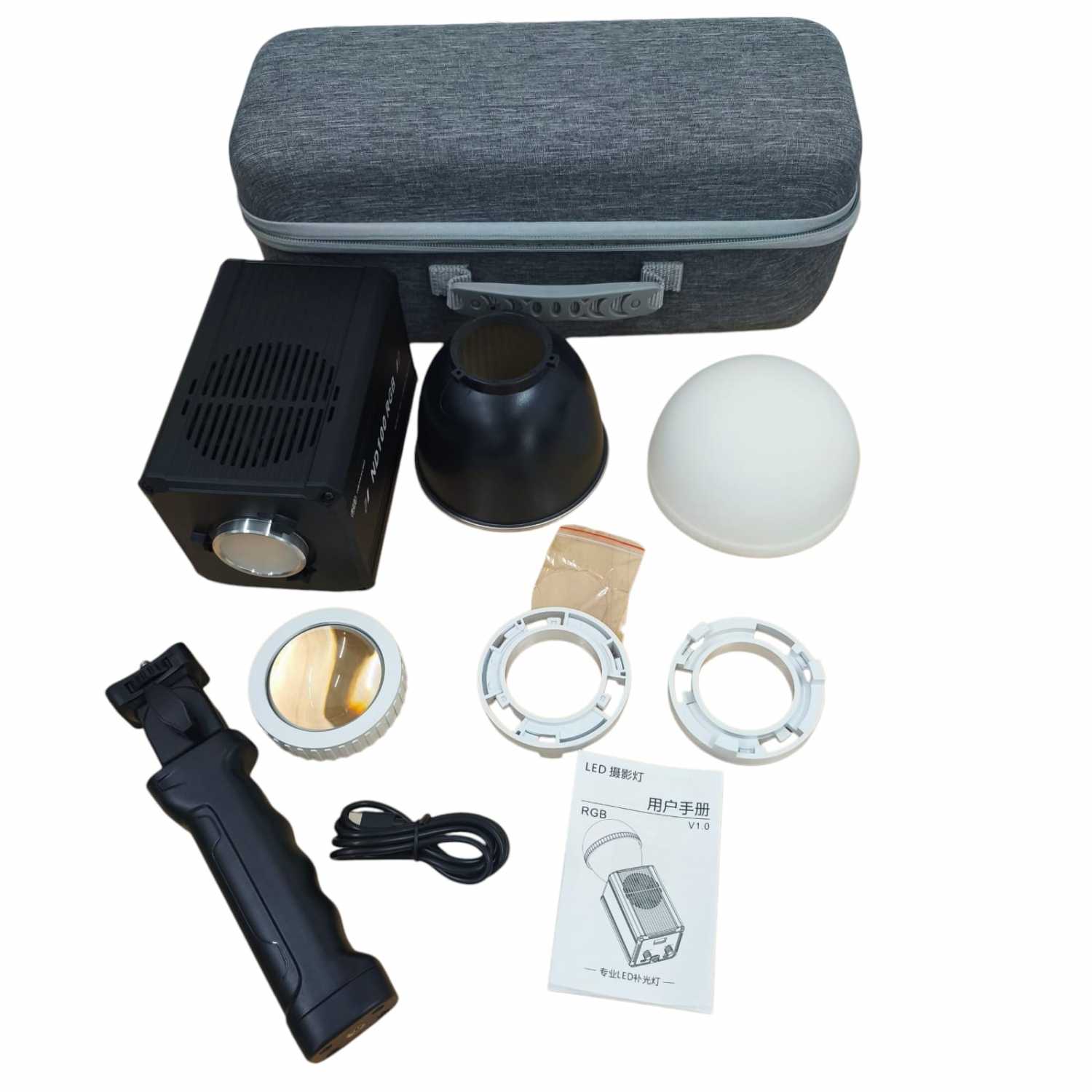 LIYADI Lampu Studio Fotografi COB LED RGBW 24 Mode 10000mAh 100W - ND100