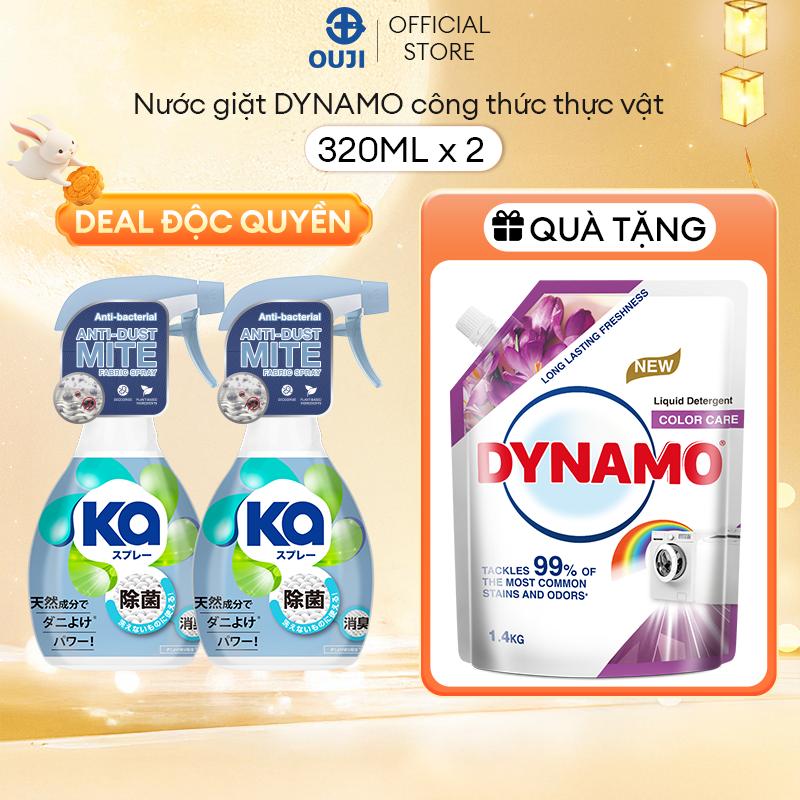[DUY NHẤT 10-20/10] [ĐỘC QUYỀN AFFILIATE] [MUA 2 TẶNG 1] Combo 2 Chai Xịt Mạt Bụi Nhà KA Kháng Khuẩn và Khử Mùi (320ml/Chai) - Dành Cho Giường, Nệm, Sofa, Rèm Cửa, Nón Bảo Hiểm Làm Sạch