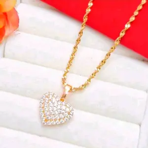 Necklaces Kalung Titanium Melintir Liontin Love