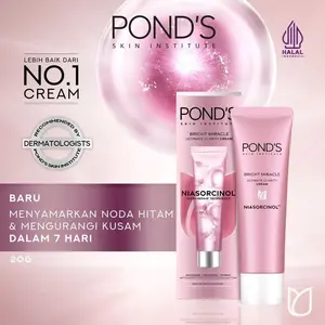 POND'S Memudarkan Noda Hitam Bright Miracle Ultimate Clarity Niasorcinol Cream whitening Anti-aging  20G Kekuatan Mencerahkan Wajah Kulit Mulus Bercahaya