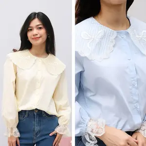 Atasan wanita blouse katun korean style premium Panjang