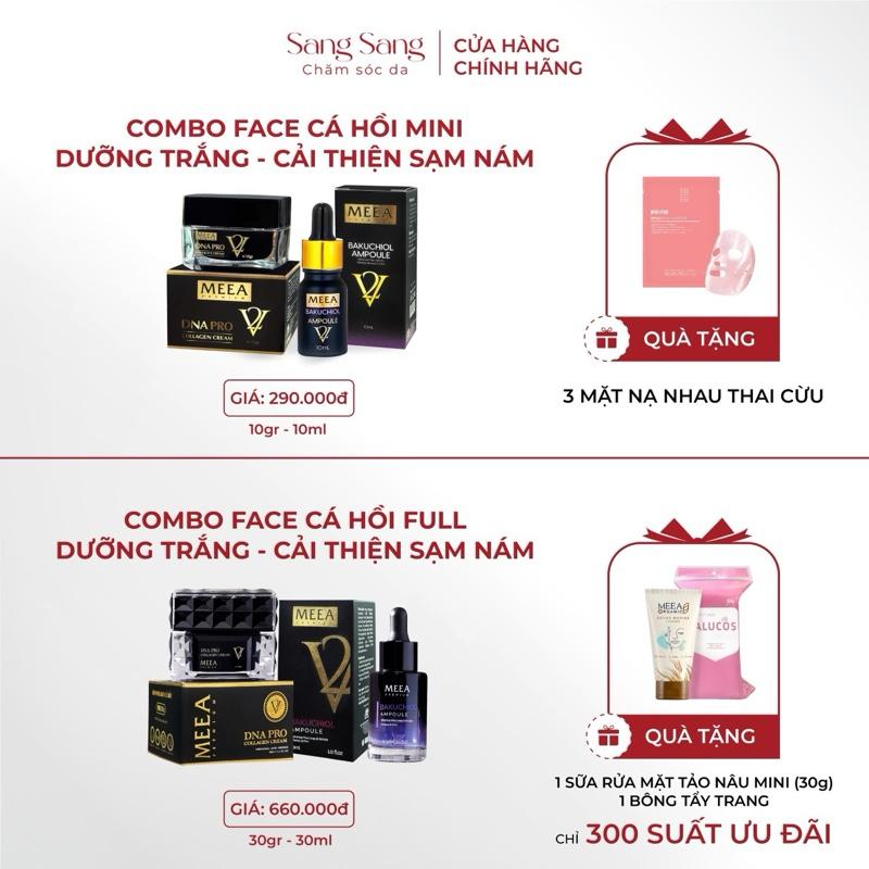 Combo Kem Face Collagen Trứng Cá Hồi và Bakuchiol + Quà Tặng