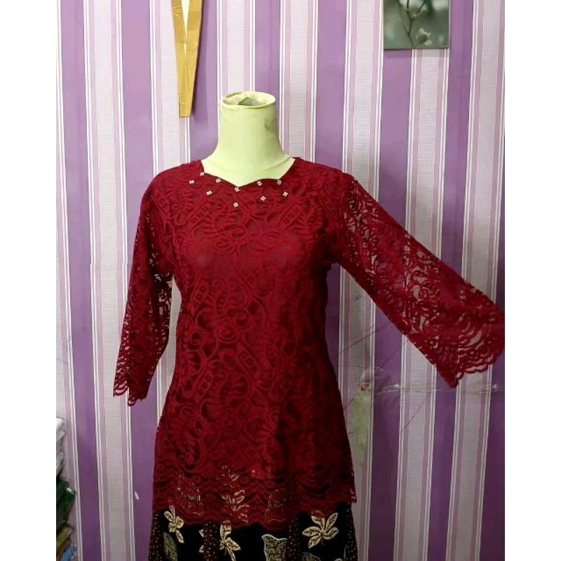 KEBAYA ATASAN WANITA TRADISIONAL TANGAN LURUS SMEI PRANCIS PREMIUM/KEBAYA MODERN / KEBAYA FORMAL ELAGAN TERBARU 6