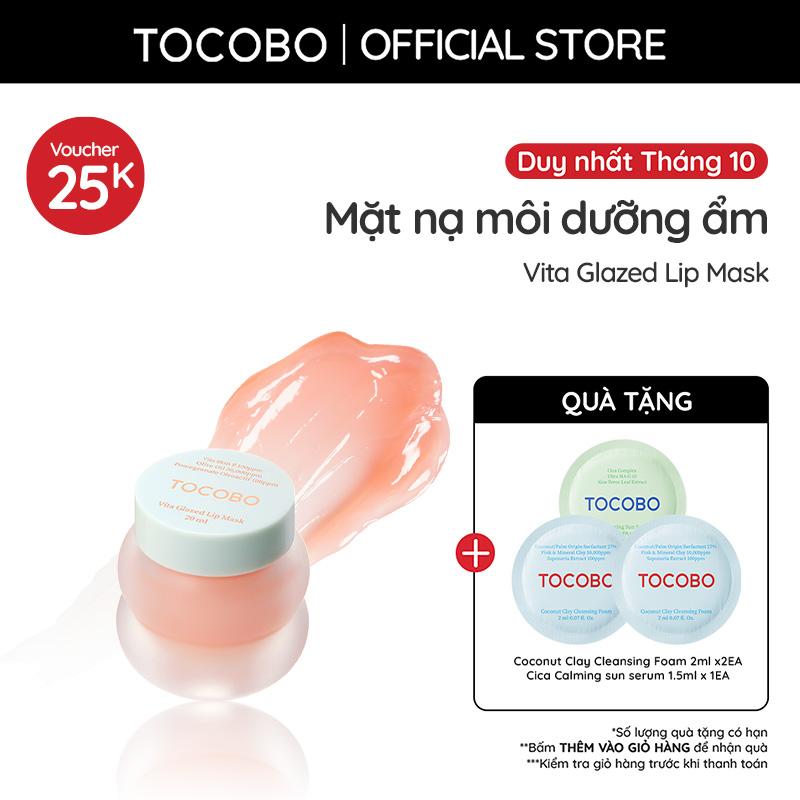 Mặt nạ môi dưỡng ẩm làm mềm môi Tocobo Vita Glazed Lip Mask 20ml