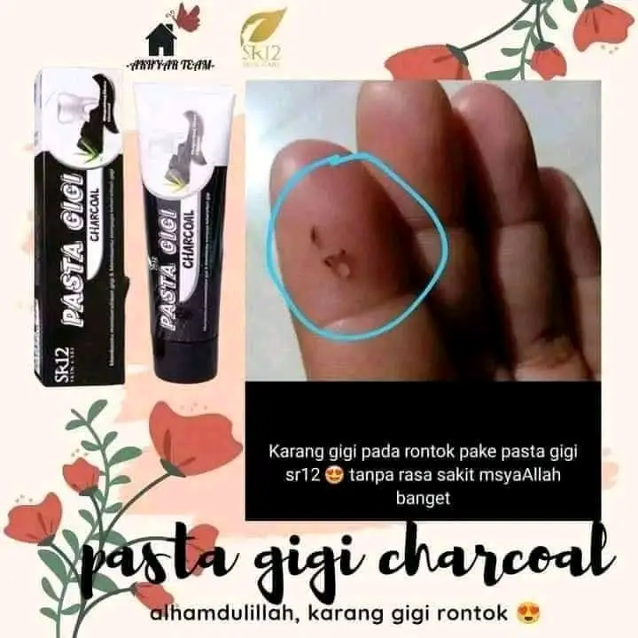 Pasta Gigi SR12 Herbal| Pasta Gigi Charcoal & Siwak & Sirih 4