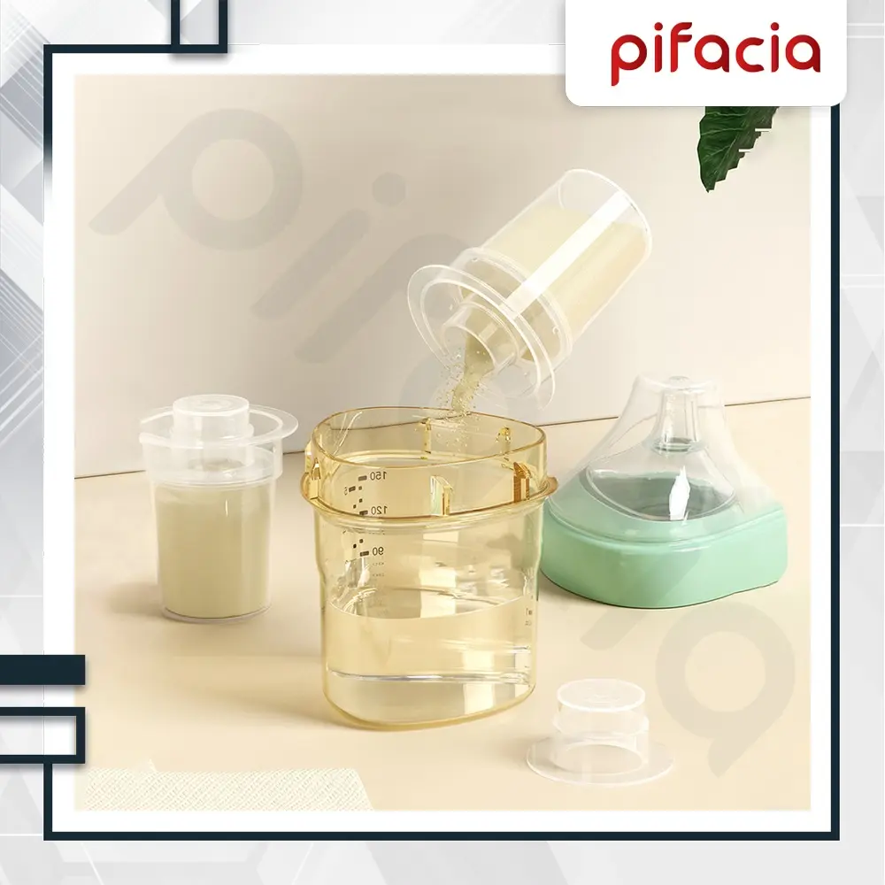 PIFACIA Mini Dispenser Inner Cup Takaran Susu Bubuk Botol Susu Bayi Travel Size Anti Tumpah