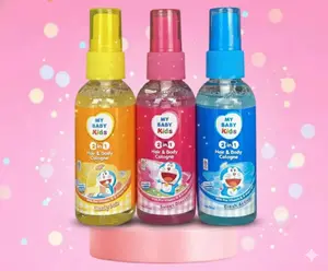 MY BABY Kids 2in1 Cologne 55ML Parfum Praktis untuk Anak 4-9 Tahun Formula Lembut Nutrisi Rambut Aroma Fresh Active Sweet Blossom Lively Fun