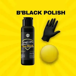 B Black Polish Penghitam Body Kasar Motor & Mobil (Trim Restorer) Car Kendaraan Aero Paint
