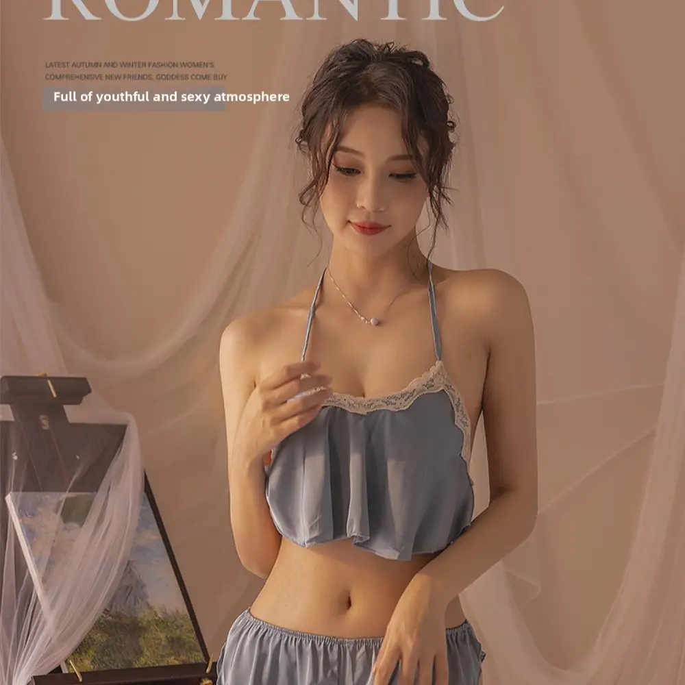 Sexy Lingerie Women Lace Sleepwear See-through Pajamas Sleepwear Plus Size Nightgown  Women Sexy Sling Nightwear Pajamas Spicy Lingerie Satin Bow Floral Leather  - TikTok Shop Philippines