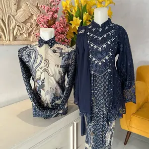 Paket kebaya kutu baru set batik couple/free hijab