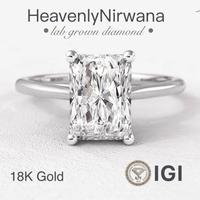 Gambar RADIANT Diamond 18 Gold SOLITAIRE - Cincin Berlian Wanita Emas 750. Lab Grown Diamond with IGI Certificate - 1ct - 2gr dari HeavenlyNirwana Kab. Tangerang 1 Tokopedia
