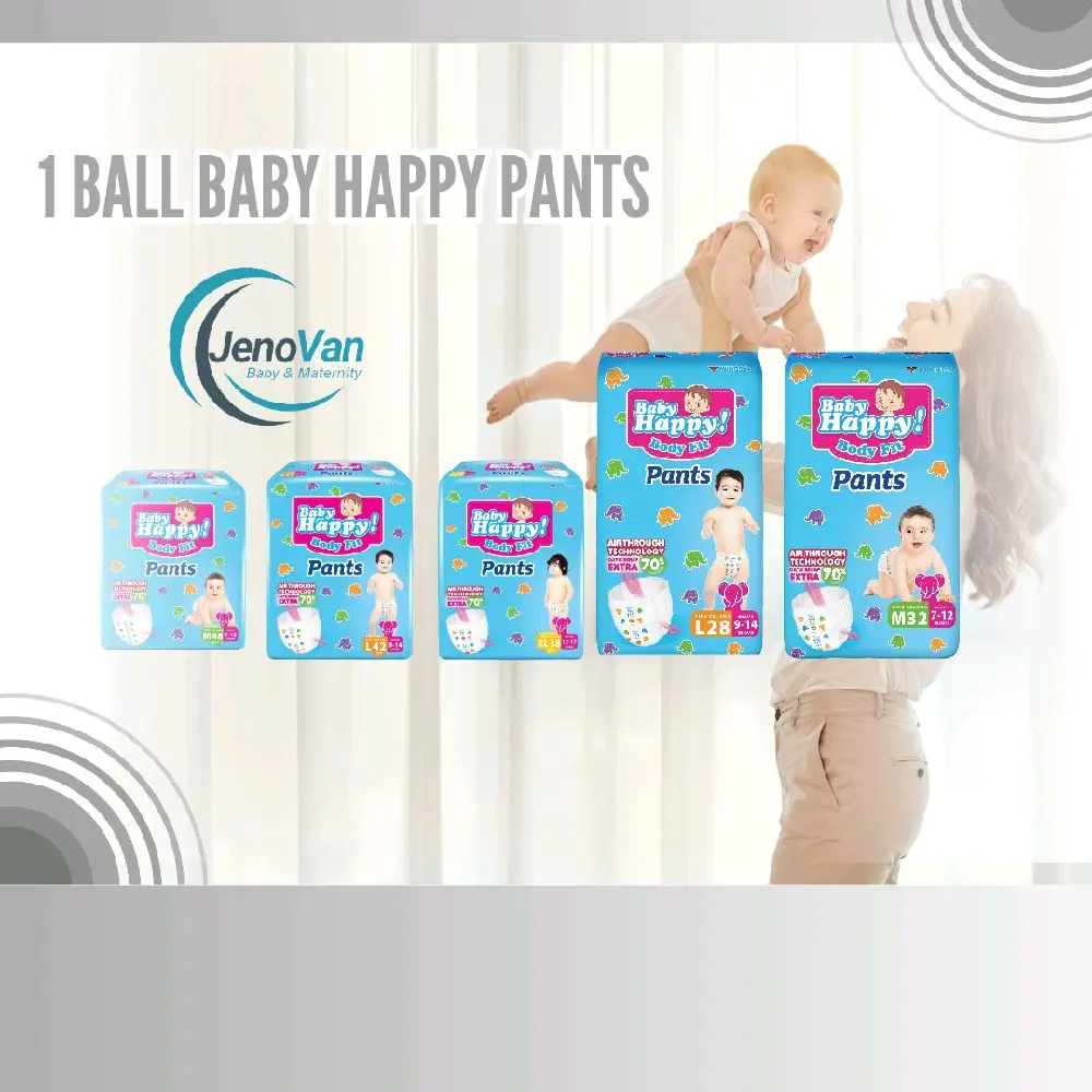 1 Ball Baby happy Pants All size   Popok Bayi Diapers Laki-Laki & wanita
