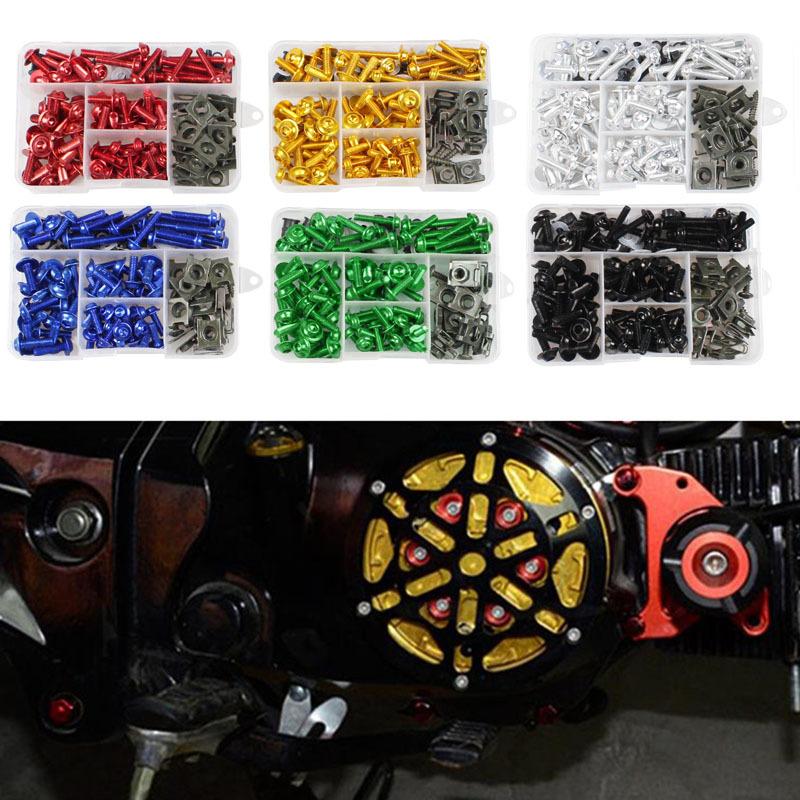 Product Introduction of 177Pcs/Set Motorcycle Windshield Screw Fairing Bolt Kit Car Body Screw 177pcs Decoration Screw Bolt 15