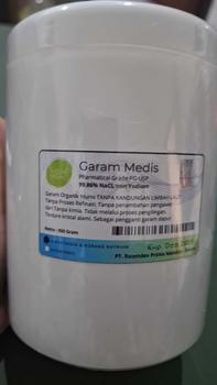 Product Review of Garam Organik Non Yodium Konsumsi pada Hipertiroid dan Hiponatremia Phamatical Grade 99.89% NaCL - 440 Gram Refill Pack - Toples, Salt from n**a 0
