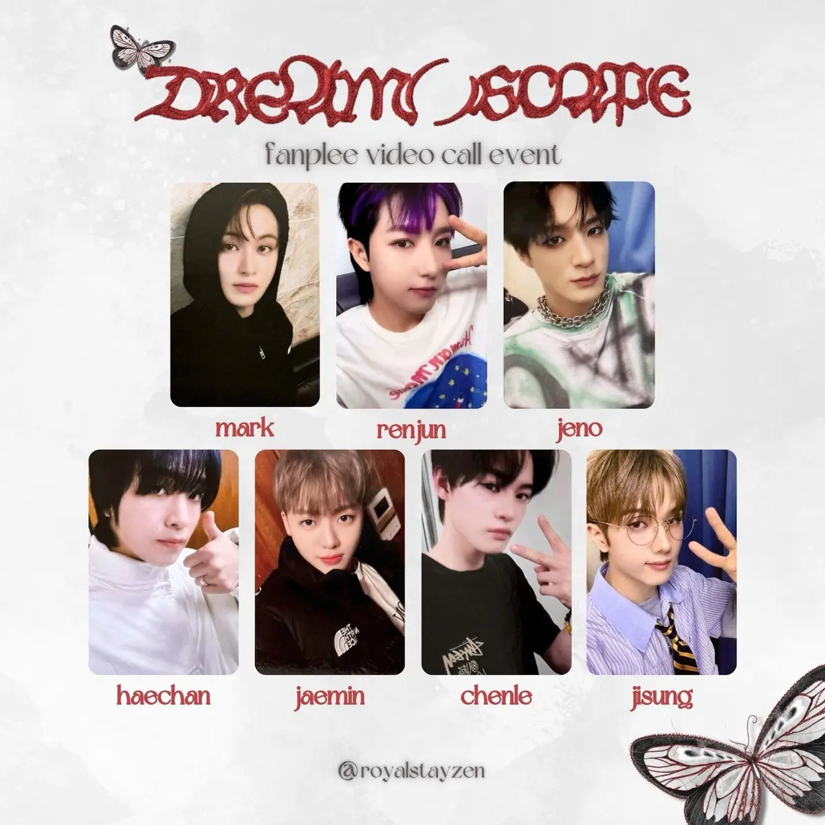 [READY]  PHOTOCARD NCT DREAM DREAM()SCAPE FANPLEE VIDEO CALL EVENT