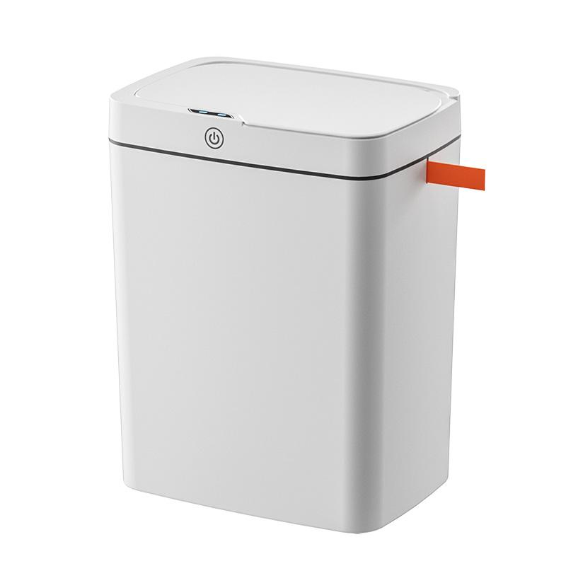 [ SG Stocks ] Automatic Sensor Trash Can, One-Click Packaging, Slim Edge, White, Rechargeable, DrawstringKitchen, Bathroom, Dining Room, Balcony, Small Area, Trash Bags, 8