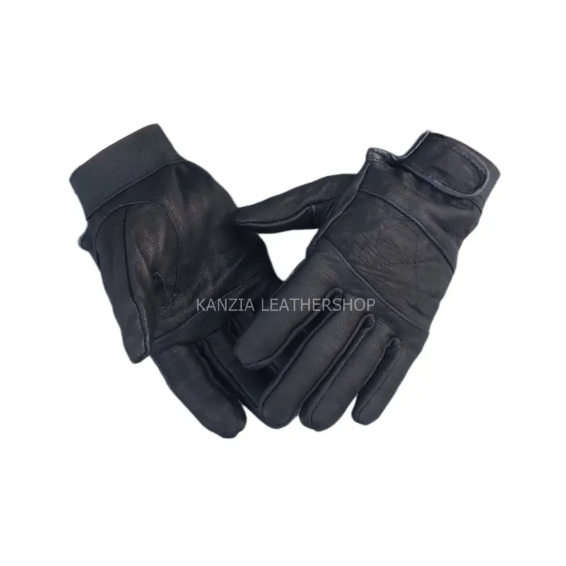 Sarung Tangan Kulit Kambing Ekonomis Full Jari Kanzia Leathershop Safety 4