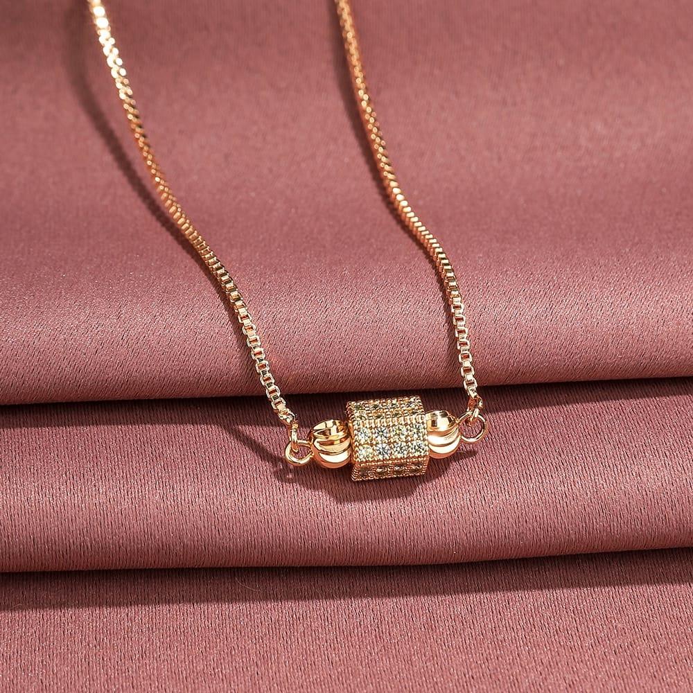 [COD] Gelang Serut Bulat Titanium Anti Karat Murah Perhiasan Lapis Emas 24k Anti Luntur Wanita Fashion Jewelry Gelang Rantai Murah