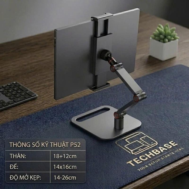 CODGiá Kẹp, Tay Arm Đỡ Màn Hình Di Động, Tablet, Điện Thoại Kiêm Giá Đỡ Nâng…