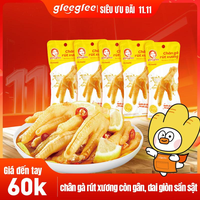 Combo 5 Chiếc Chân Gà Rút Xương Gleeglee Cay Thơm Đậm Đà Chân Gà Nhiều Thịt 21g