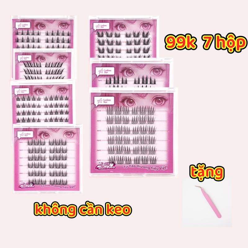  Cosplay 3D Lông Mi Giả Cụm Tự Nhiên 6 Hàng Tách Sợi Nhiều Kiểu Dáng Lựa Chọn vn muse  mi  giả  x27 