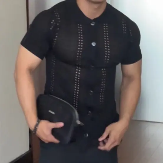 Rajut bolong hitam unisex 4