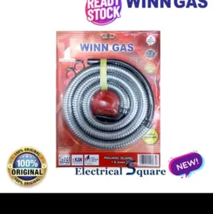 Selang Winn Gas Plus Klem 2 - Selang Gas Berkualitas Tinggi ( merah )