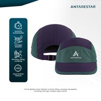 Gambar ANTARESTAR Topi  RUSSEL Running Hiking Casual Quick Dry Taslon Ringan & Breathable Adjustable Head Strap untuk Olahraga & Outdoor | TRS - Green Purple dari ANTARESTAR Kab. Bekasi 5 Tokopedia
