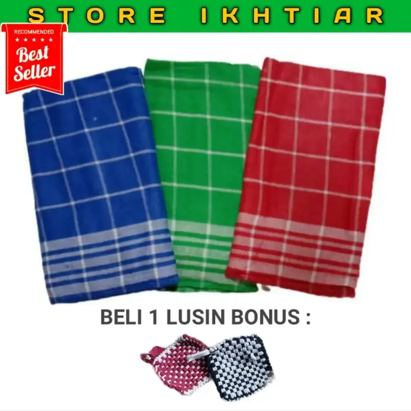 SERBET WARNA ISI 12 (1 LUSIN) / KAIN LAP SERBAGUNA / LAP Dapur Bisa Dicuci Dapat digunakan kembali Menyerap Air Tahan Lama Dapur Minyak With Tea Strainer Wastafel 0